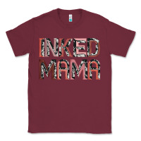 Burgundy inked mama Classic Tee - JahusDesignShop