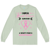 Matcha I am a Breast Cancer Survivor What is Your Superpower Long Sleeve Tee - Bettercallsaul