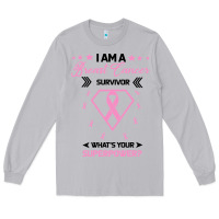 Moon Dust I am a Breast Cancer Survivor What is Your Superpower Long Sleeve Tee - Bettercallsaul