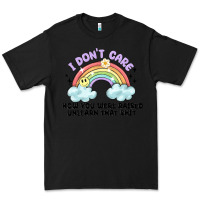 Black i dont care how you were raised Premium Tee - MaliasSmallBusiness