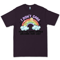 Plum i dont care how you were raised Premium Tee - MaliasSmallBusiness