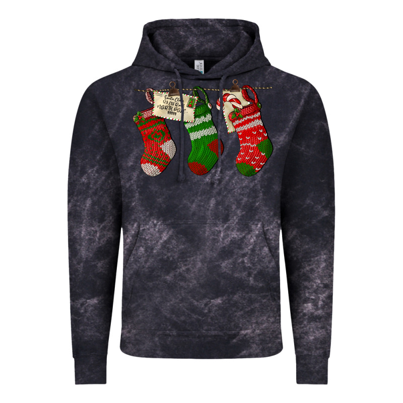 Christmas Socks With Santa Letter Vintage Hoodie by LillyAllenDesigns | Teevron