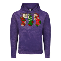 Cloud Purple Christmas Socks With Santa Letter Vintage Hoodie - LillyAllenDesigns