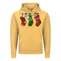 Vintage Mustard Christmas Socks With Santa Letter Vintage Hoodie - LillyAllenDesigns