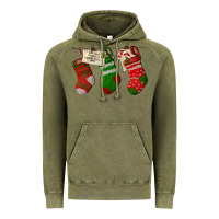 Vintage Olive Christmas Socks With Santa Letter Vintage Hoodie - LillyAllenDesigns