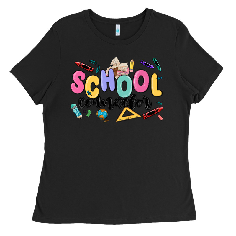 School Counselor Ladies Tee by MaliasSmallBusiness | Teevron
