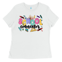 White school counselor Ladies Tee - MaliasSmallBusiness