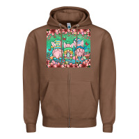 Chestnut Easter gnomes Zipper Hoodie - OliviaCreatesArt