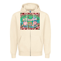 Sandshell Easter gnomes Zipper Hoodie - OliviaCreatesArt