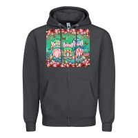Smoke Easter gnomes Zipper Hoodie - OliviaCreatesArt