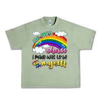 Oil Green the only choice i made was to be myself Urban Heavy Tee - Artiststas