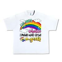 White the only choice i made was to be myself Urban Heavy Tee - Artiststas