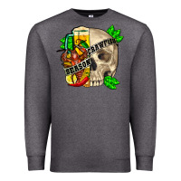 Charcoal Heather skull crawfish season Premium Sweatshirt - FaDigitalArtStudio