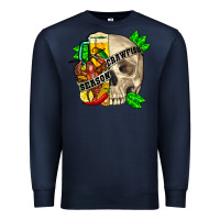 Navy skull crawfish season Premium Sweatshirt - FaDigitalArtStudio