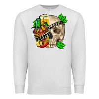 Oatmeal Heather skull crawfish season Premium Sweatshirt - FaDigitalArtStudio