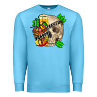 Ocean Blue skull crawfish season Premium Sweatshirt - FaDigitalArtStudio