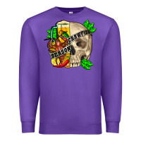 Purple skull crawfish season Premium Sweatshirt - FaDigitalArtStudio