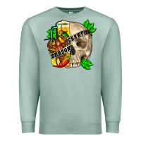 Seafoam skull crawfish season Premium Sweatshirt - FaDigitalArtStudio