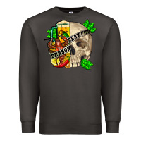 Smoke skull crawfish season Premium Sweatshirt - FaDigitalArtStudio