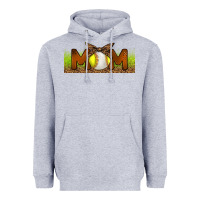 Heather Grey Baseball And Softball Mom Libbey Glass Heavyweight Hoodie - BundleAndBundleShop