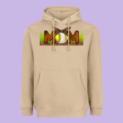 Baseball And Softball Mom Libbey Glass Heavyweight Hoodie Designed By Bundleandbundleshop