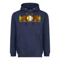 Navy Baseball And Softball Mom Libbey Glass Heavyweight Hoodie - BundleAndBundleShop