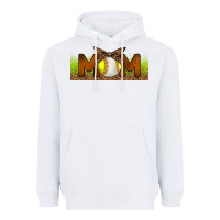 White Baseball And Softball Mom Libbey Glass Heavyweight Hoodie - BundleAndBundleShop