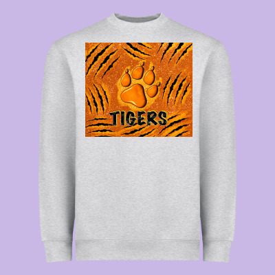 Tiger Paws Heavyweight Sweatshirt Designed By Tumblerdesignbyshophia