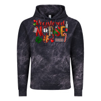Cloud Black Registered Nurse Christmas Vintage Hoodie - LillyAllenDesigns