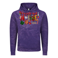 Cloud Purple Registered Nurse Christmas Vintage Hoodie - LillyAllenDesigns
