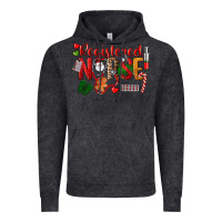 Vintage Black Registered Nurse Christmas Vintage Hoodie - LillyAllenDesigns