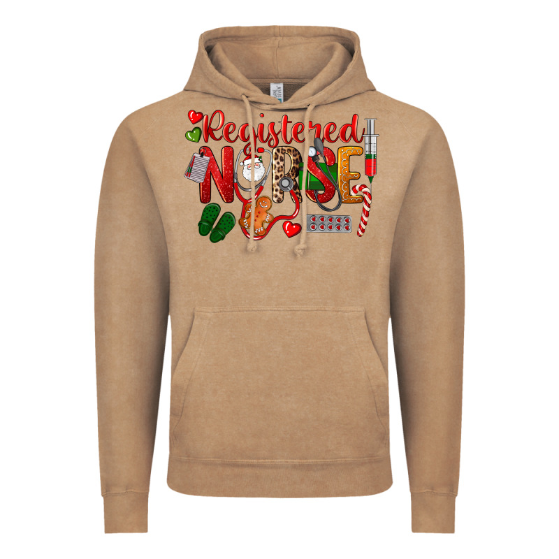 Registered Nurse Christmas Vintage Hoodie by LillyAllenDesigns | Teevron