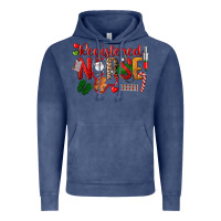 Vintage Denim Registered Nurse Christmas Vintage Hoodie - LillyAllenDesigns