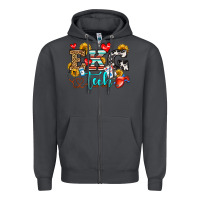 Smoke ekg tech Zipper Hoodie - OliviaCreatesArt