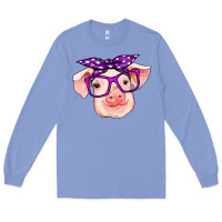 Colony Blue pig with bandana Long Sleeve Tee - RanaPortraitStore