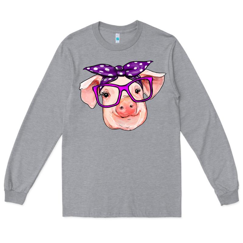 Pig With Bandana Long Sleeve Tee by RanaPortraitStore | Teevron
