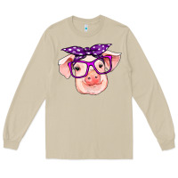 Mushroom pig with bandana Long Sleeve Tee - RanaPortraitStore