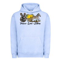Pigment Grape Ice peace love zebra Urban Hoodie - LillyAllenDesigns