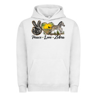 Pigment Lunar Rock peace love zebra Urban Hoodie - LillyAllenDesigns