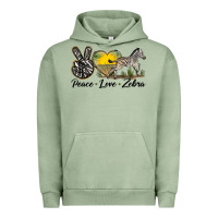 Peace Love Zebra Urban Hoodie | Teevron