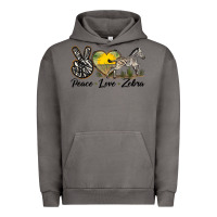 Pigment Tornado peace love zebra Urban Hoodie - LillyAllenDesigns