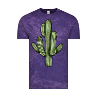 Cloud Purple cactus Vintage Tee - JahusDesignShop