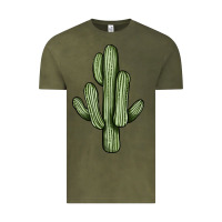 Vintage Olive cactus Vintage Tee - JahusDesignShop