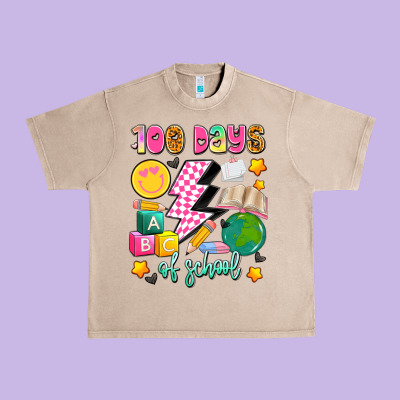 100 Days Of School Urban Heavy Tee Designed By Artiststas