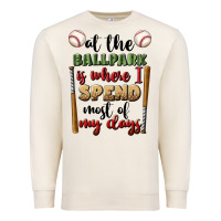 Sandshell at the ballpark is where i spend most my days Premium Sweatshirt - BundleAndBundleShop