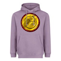 Lavender american football round earrings Heavyweight Hoodie - BundleAndBundleShop