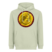 Matcha american football round earrings Heavyweight Hoodie - BundleAndBundleShop