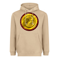 Mushroom american football round earrings Heavyweight Hoodie - BundleAndBundleShop