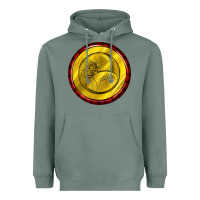 Sage american football round earrings Heavyweight Hoodie - BundleAndBundleShop