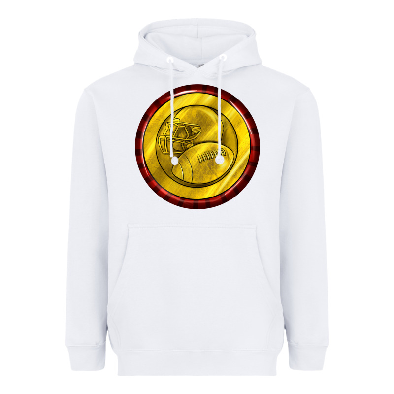 American Football Round Earrings Heavyweight Hoodie by BundleAndBundleShop | Teevron